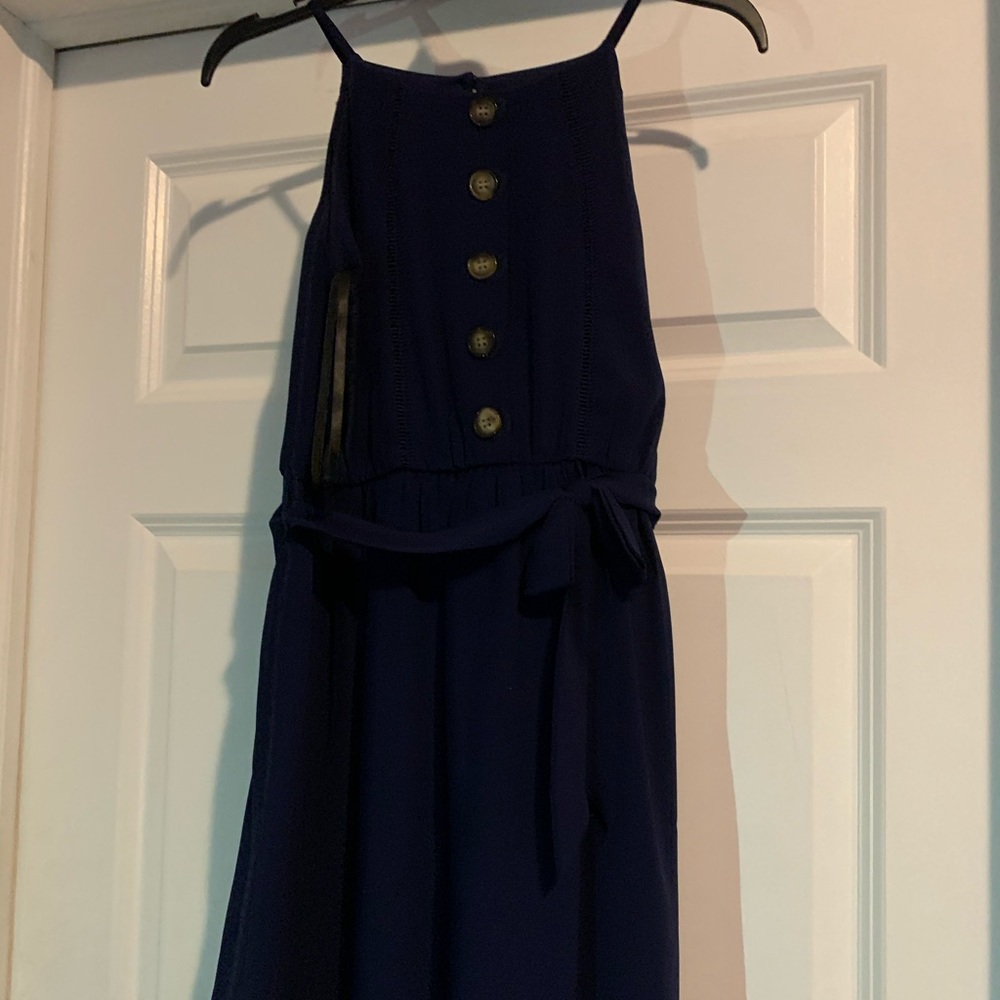 Girls navy dress